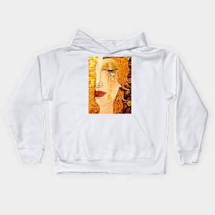 Golden Tears by Anne-Marie Zilberman Art Print Freya’s Tears Inspired by Gustav Klimt 1900s Kids Hoodie